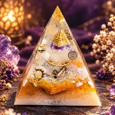 Orgonitová pyramida s duší - Zlaté jádro